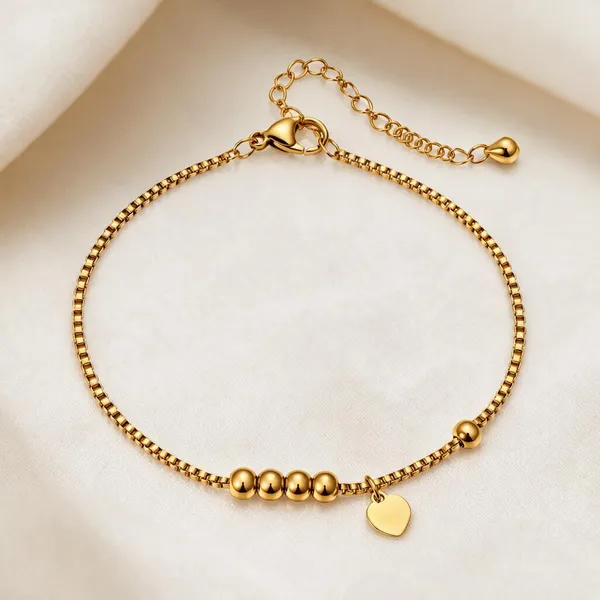 Gold_Stainless_Steel_Noir_Line_Bracelet_For_Women