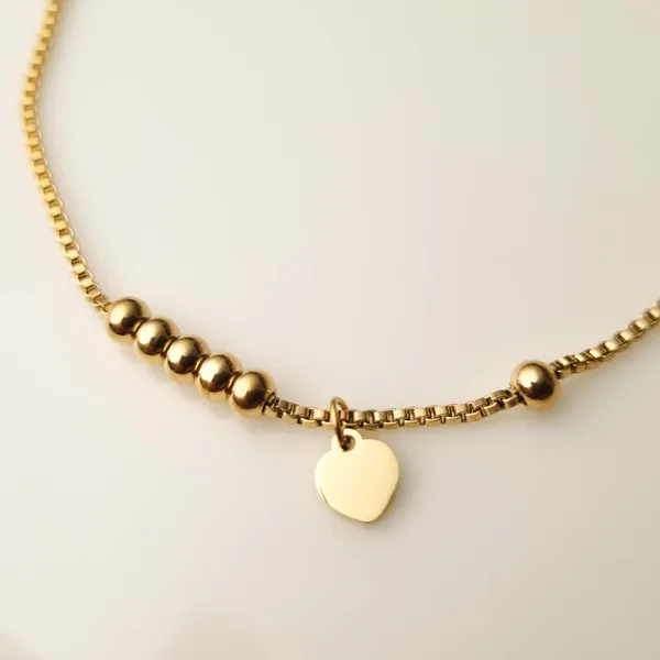 Gold_Stainless_Steel_Noir_Line_Bracelet_For_Women