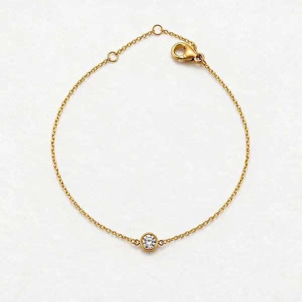 Gold_Stainless_Steel_Petite_Solitaire_Bracelet_For_Women