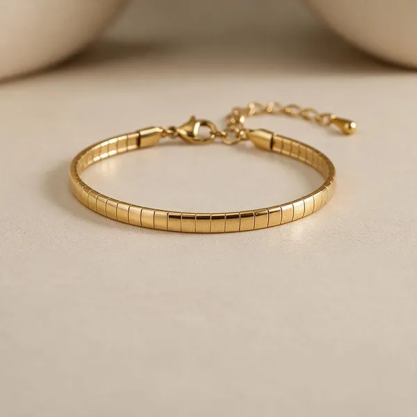 Gold_Stainless_Steel_Serpentina_Curve_Bracelet_For_Women