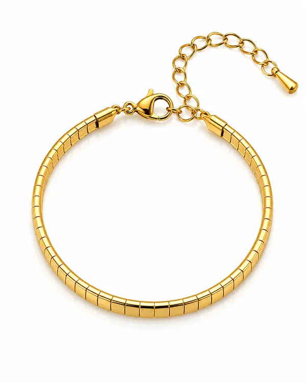 Gold_Stainless_Steel_Serpentina_Curve_Bracelet_For_Women