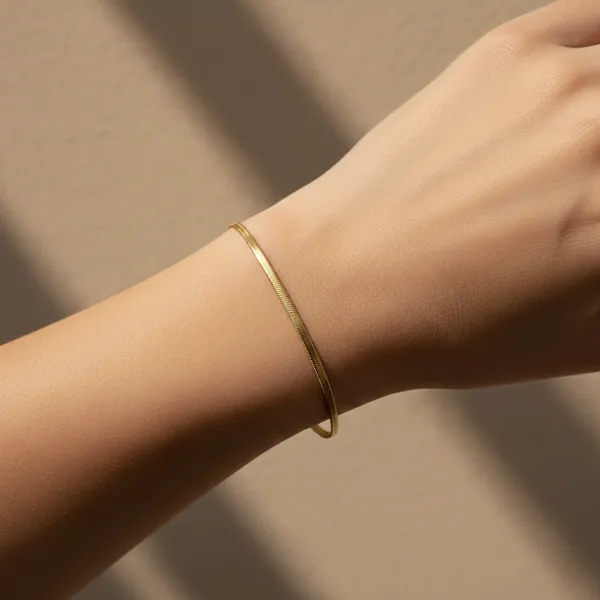 Gold_Stainless_Steel_Siena_Slim_Bracelet_For_Women