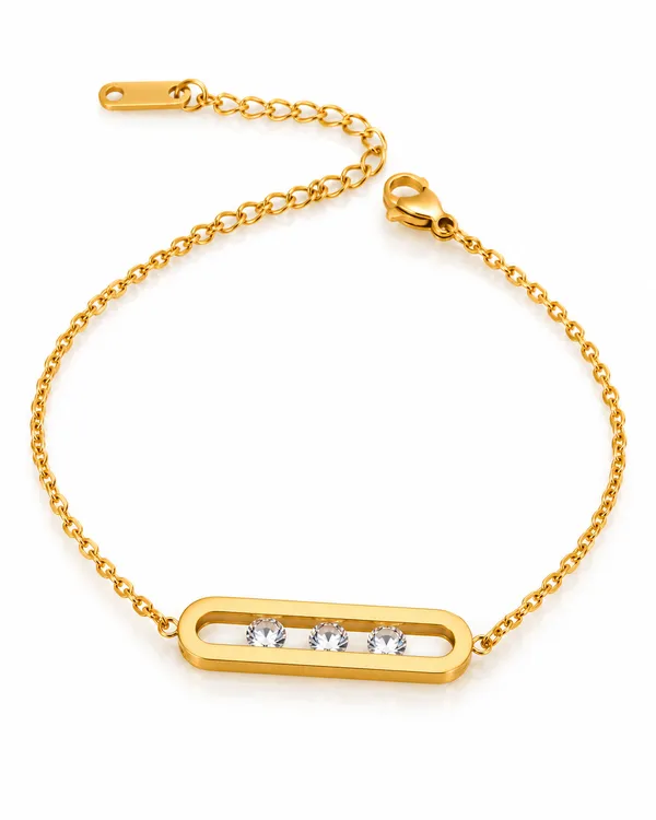 Gold_Stainless_Steel_Sliding_Cz_Oblong_Bar_Chain_Bracelet_For_Women