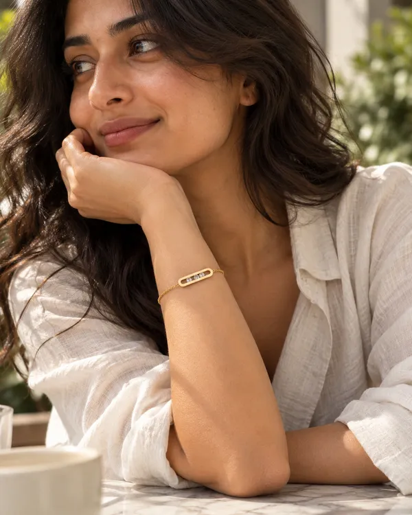 Gold_Stainless_Steel_Sliding_Cz_Oblong_Bar_Chain_Bracelet_For_Women