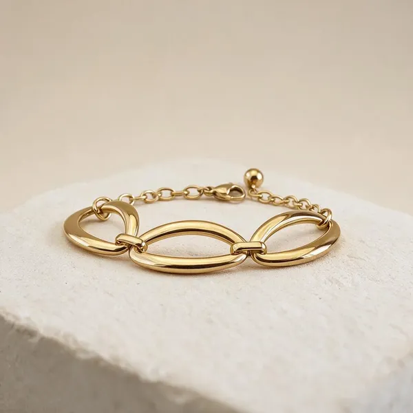 Gold_Stainless_Steel_Solace_Bold_Bracelet_For_Women