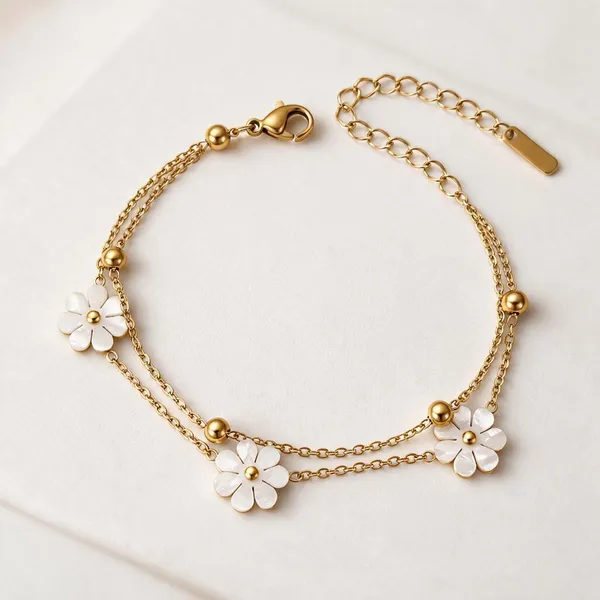 Gold_Stainless_Steel_Solea_Petal_Bracelet_For_Women