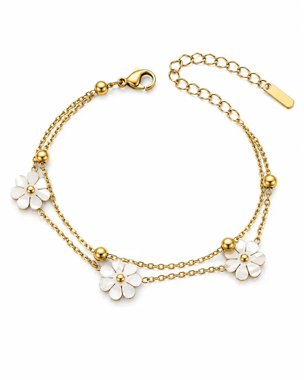 Gold_Stainless_Steel_Solea_Petal_Bracelet_For_Women