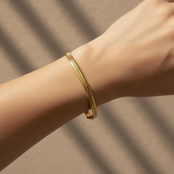 Gold_Stainless_Steel_Snake_Chain_Bracelet_For_Women