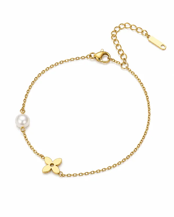 Gold_Stainless_Steel_Pearl_Bracelet_For_Women