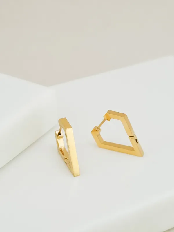 Gold_Stainless_Steel_Angular_Diamond_Hoop_Earrings_For_Women