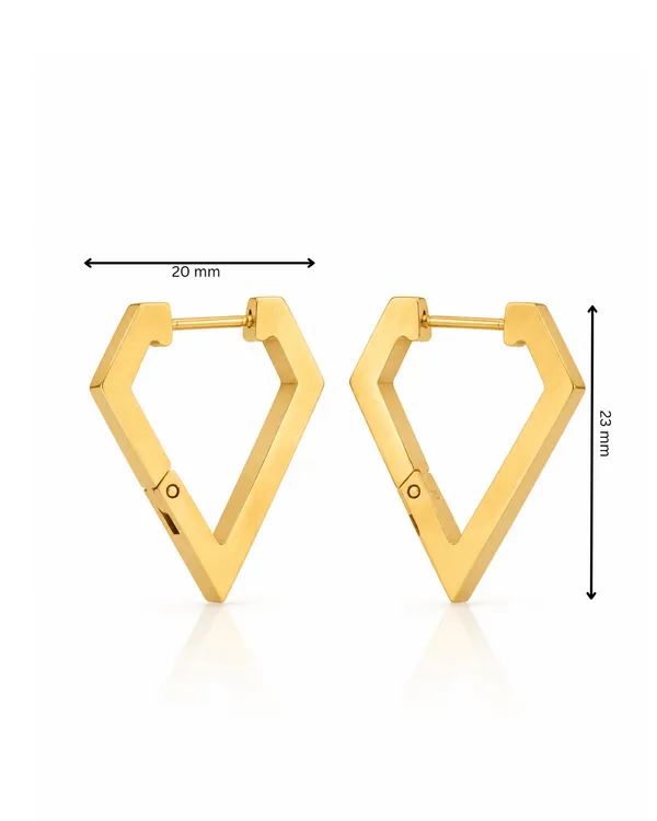 Gold_Stainless_Steel_Angular_Diamond_Hoop_Earrings_For_Women