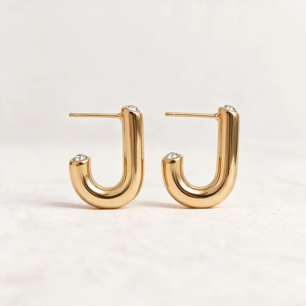 Gold_Stainless_Steel_Arch_Cz_Stud_Earrings_For_Women