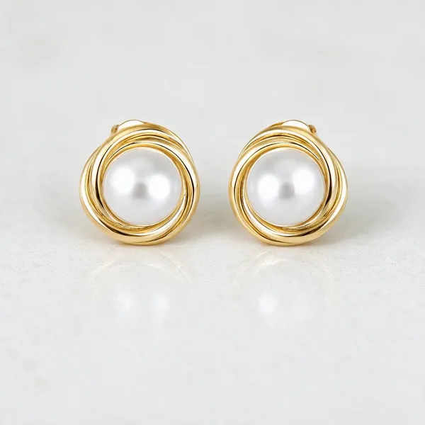 Gold_Stainless_Steel_Pearl_Orbit_Stud_Earrings_For_Women