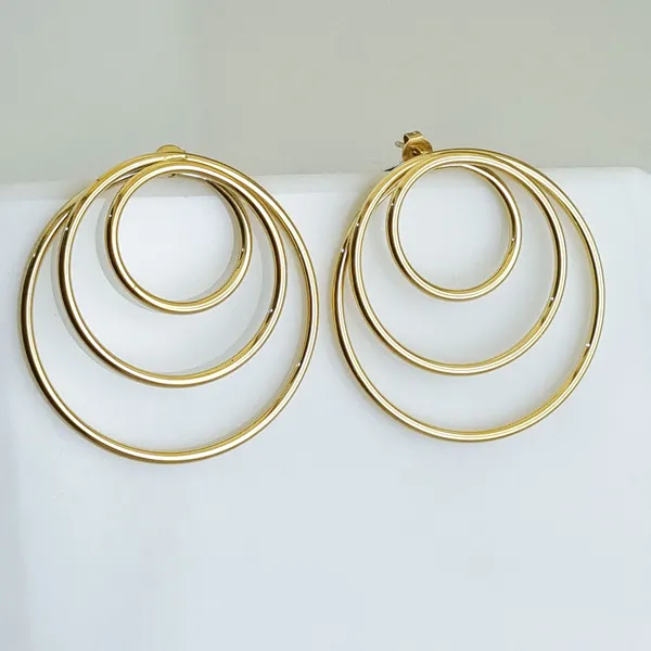 Gold_Stainless_Steel_Triple_Hoop_Earrings_For_Women