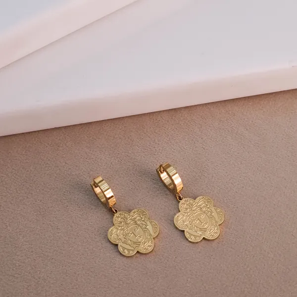 Gold_Stainless_Steel_Icon_Drop_Earrings_For_Women