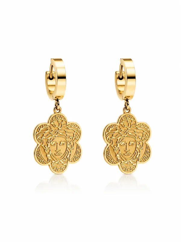 Gold_Stainless_Steel_Icon_Drop_Earrings_For_Women
