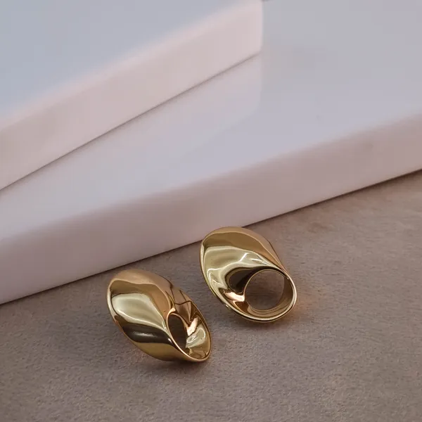 Gold_Stainless_Steel_Aureole_Earrings_For_Women