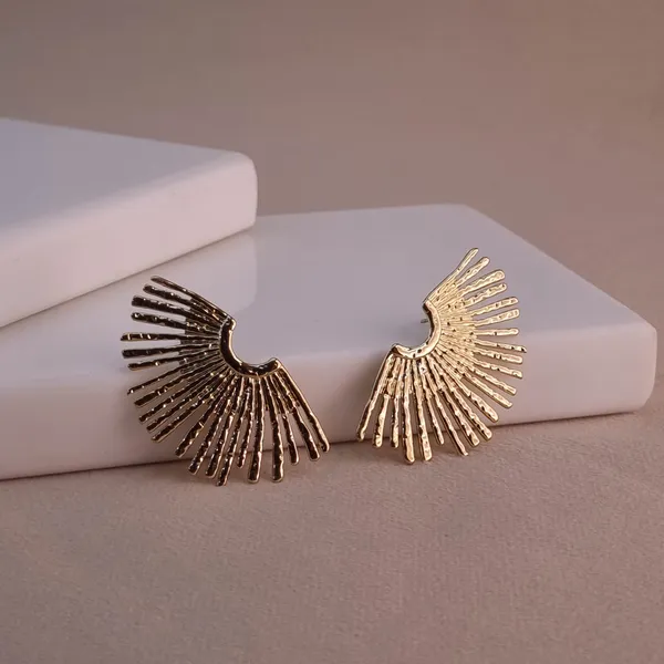 Gold_Stainless_Steel_Aurora_Radiance_Hoop_Earrings_For_Women