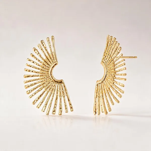Gold_Stainless_Steel_Aurora_Radiance_Hoop_Earrings_For_Women