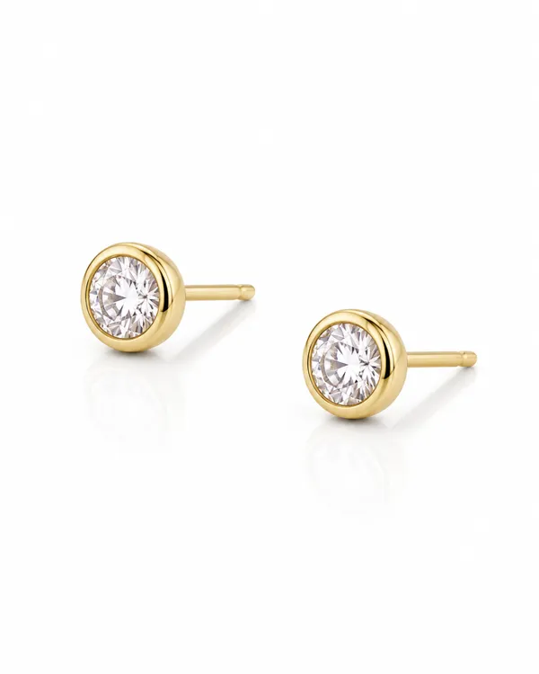 Bezel_CZ_Stud_Earrings