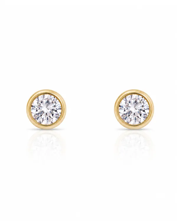 Gold_Stainless_Steel_Bezel_Cz_Stud_Earrings_For_Women