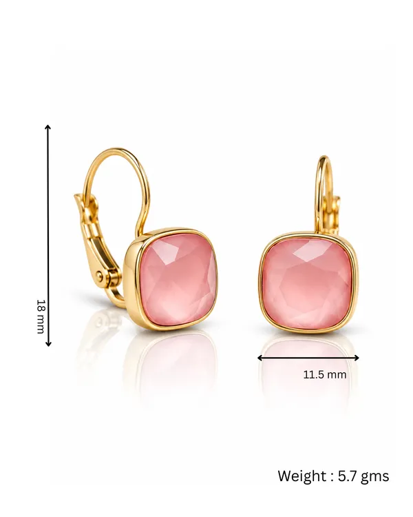 Blush_Cushion_Crystal_Lever-Back_Earrings