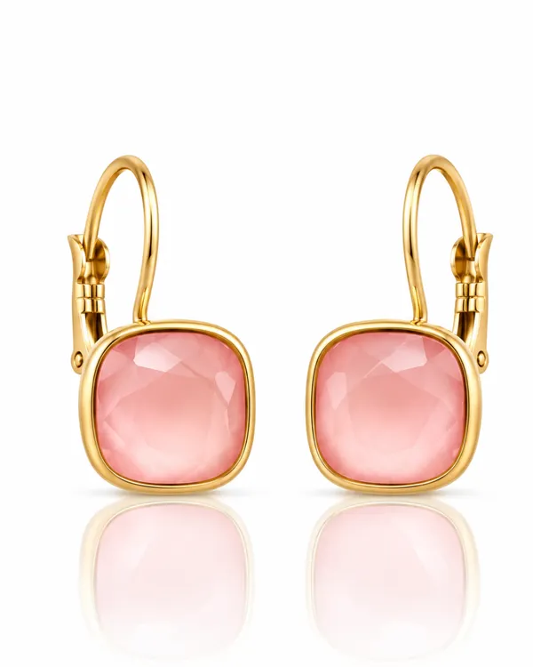Blush_Cushion_Crystal_Lever-Back_Earrings
