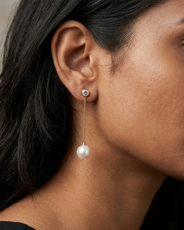 CZ_Bezel_and_Pearl_Drop_Chain_Earrings