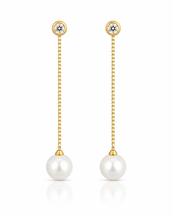 Gold_Stainless_Steel_Cz_Bezel_Pearl_Drop_Chain_Earrings_For_Women