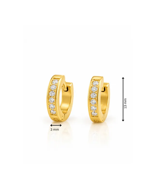 Gold_Stainless_Steel_Channel_Set_Cz_Huggie_Hoop_Earrings_For_Women