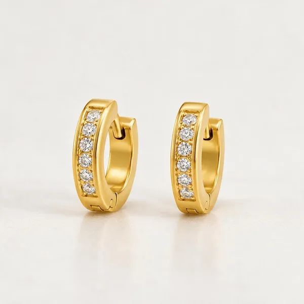 Gold_Stainless_Steel_Channel_Set_Cz_Huggie_Hoop_Earrings_For_Women