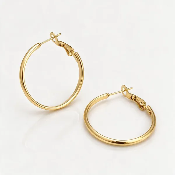 Gold_Stainless_Steel_Classic_Hoop_Earrings_For_Women