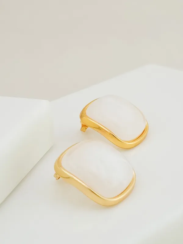 Cognac_Resin_Cushion_Statement_Stud_Earrings