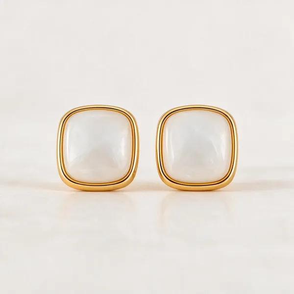 Gold_Stainless_Steel_Cognac_Resin_Cushion_Statement_Stud_Earrings_For_Women