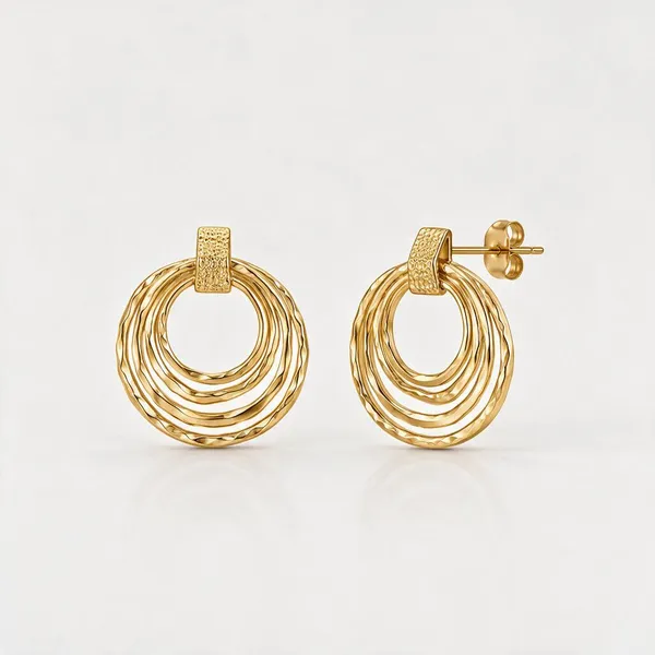 Gold_Stainless_Steel_Crescendo_Hoop_Earrings_For_Women