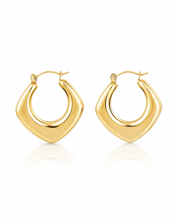 Gold_Stainless_Steel_Crescent_Tapered_Statement_Hoop_Earrings_For_Women