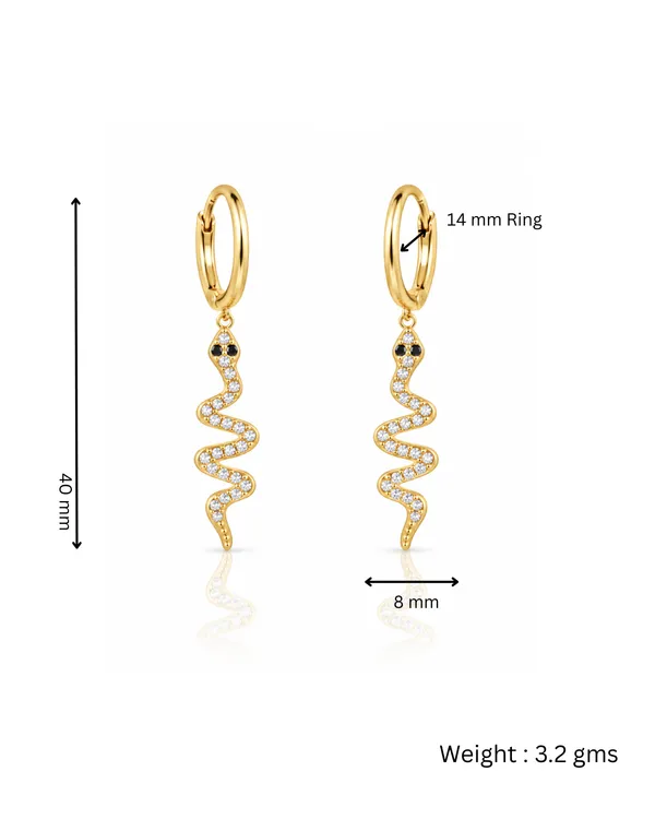 Gold_Stainless_Steel_Crystal_Pavã©_Snake_Huggie_Earrings_For_Women
