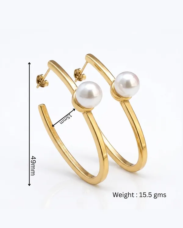 Gold_Stainless_Steel_Double_Bar_Pearl_Statement_Earrings_For_Women