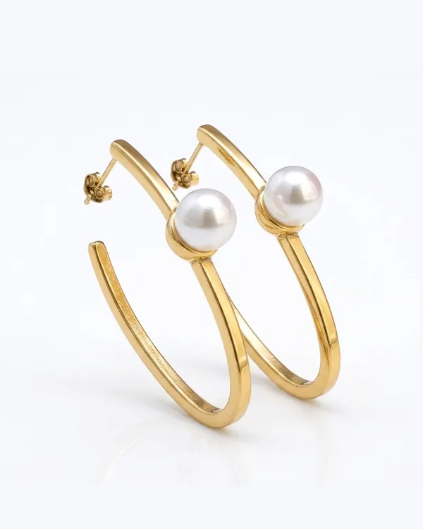 Gold_Stainless_Steel_Double_Bar_Pearl_Statement_Earrings_For_Women