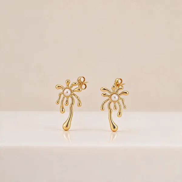 Gold_Stainless_Steel_Eclipse_Spark_Stud_Earrings_For_Women