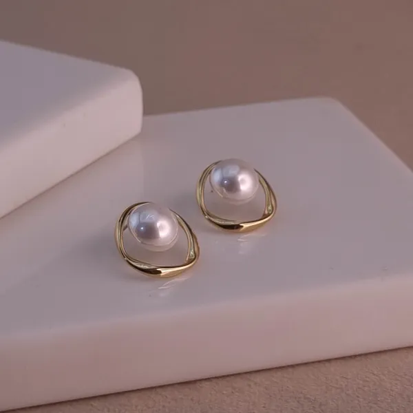 Gold_Stainless_Steel_Ethereal_Orbit_Stud_Earrings_For_Women