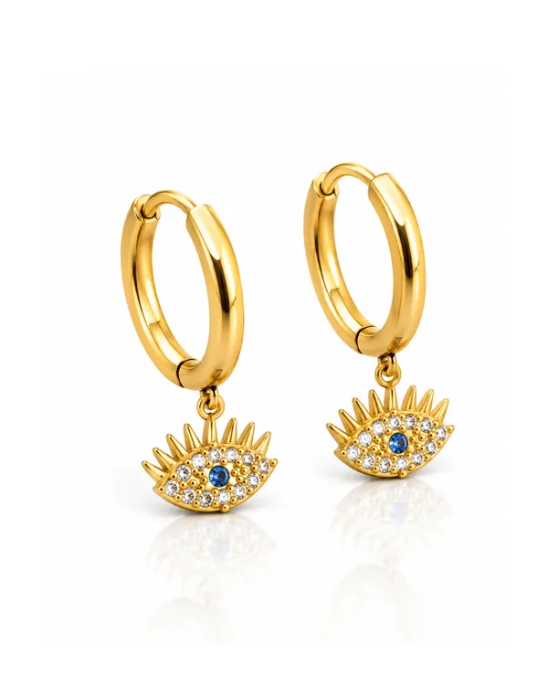 Evil_Eye_CZ_Charm_Hoop_Earrings