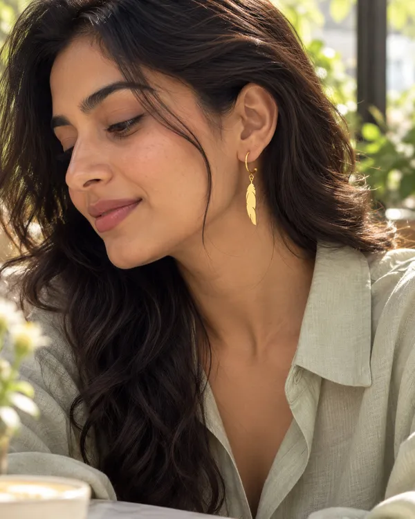 Gold_Stainless_Steel_Feather_Charm_Hoop_Drop_Earrings_For_Women
