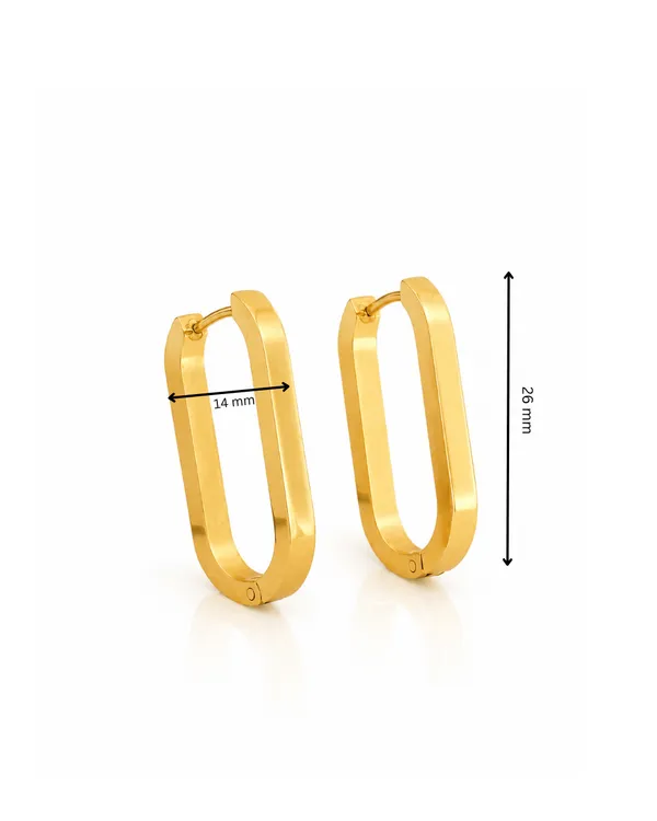 Gold_Stainless_Steel_Flat_Edge_Oblong_Hoop_Earrings_For_Women
