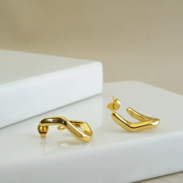 Gold_Stainless_Steel_Flux_Geometric_Huggie_Earrings_For_Women