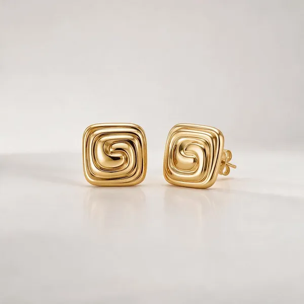 Gold_Stainless_Steel_Helix_Earrings_For_Women