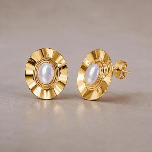 Gold_Stainless_Steel_Wave_Frame_Earrings_For_Women