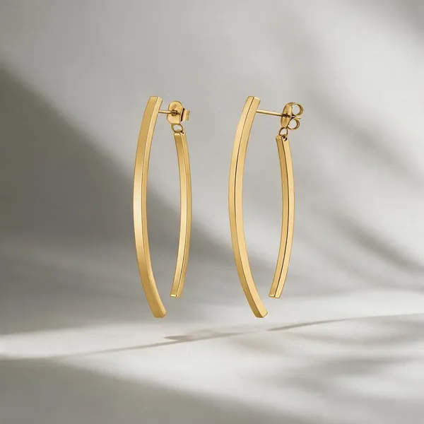 Gold_Stainless_Steel_Linear_Arch_Beam_Drop_Earrings_For_Women