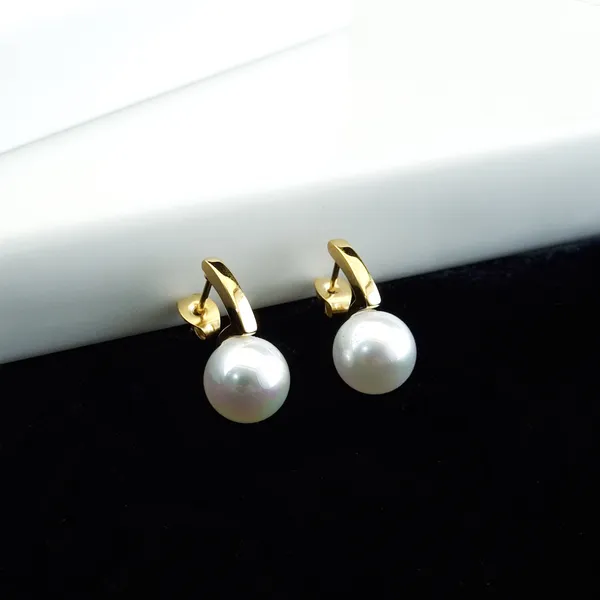 Gold_Stainless_Steel_Pearl_Drop_Huggie_Earrings_For_Women