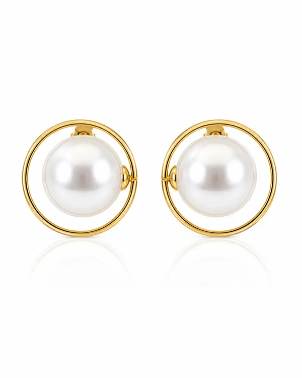 Gold_Stainless_Steel_Pearl_Halo_Stud_Earrings_For_Women